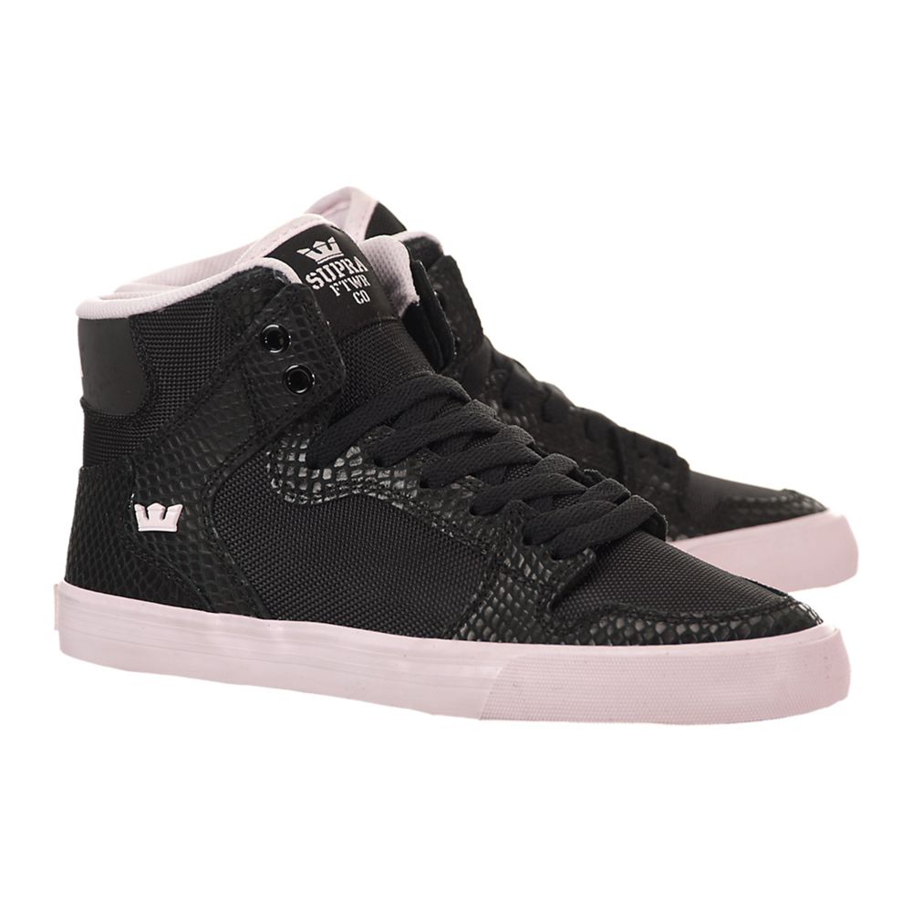 Baskets Montantes Supra Vaider Noir Rose Black/Pink-White Femme | PDJ-97851128